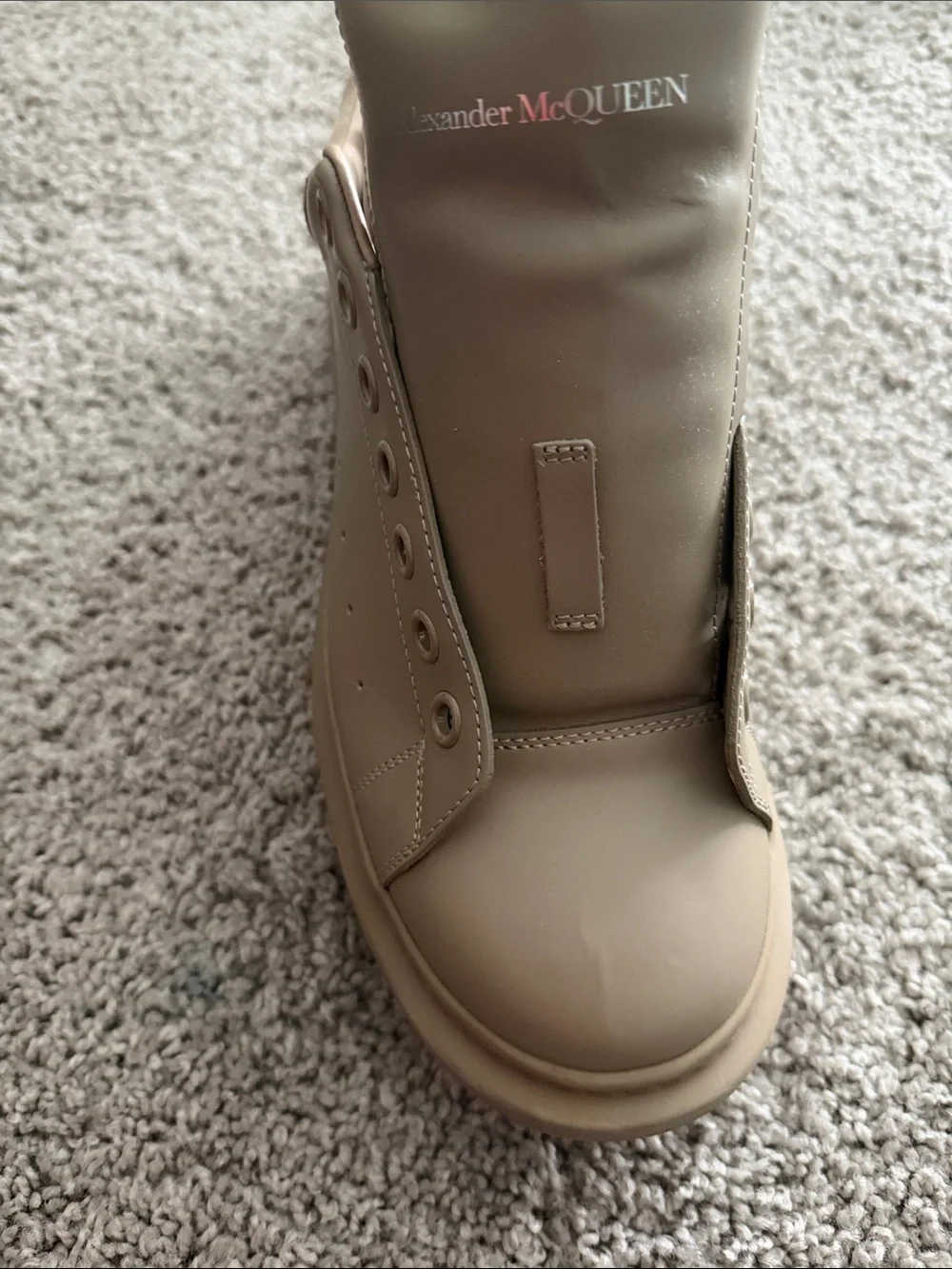 Alexander McQueen Men’s Low-Top Sneaker in Beige